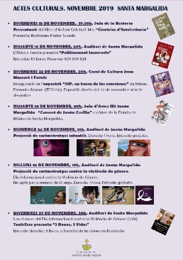 Actes culturals novembre