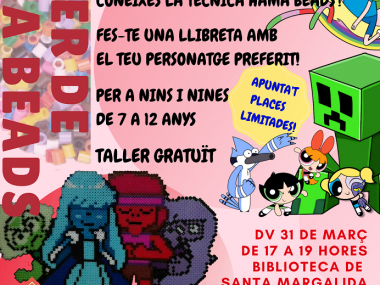 Taller de Hama Beads a la Biblioteca de Santa Margalida