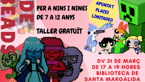 Taller de Hama Beads a la Biblioteca de Santa Margalida